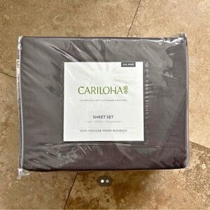 Cariloha Cal King Sheet Set - Luxuriously Soft Gray Bedding
